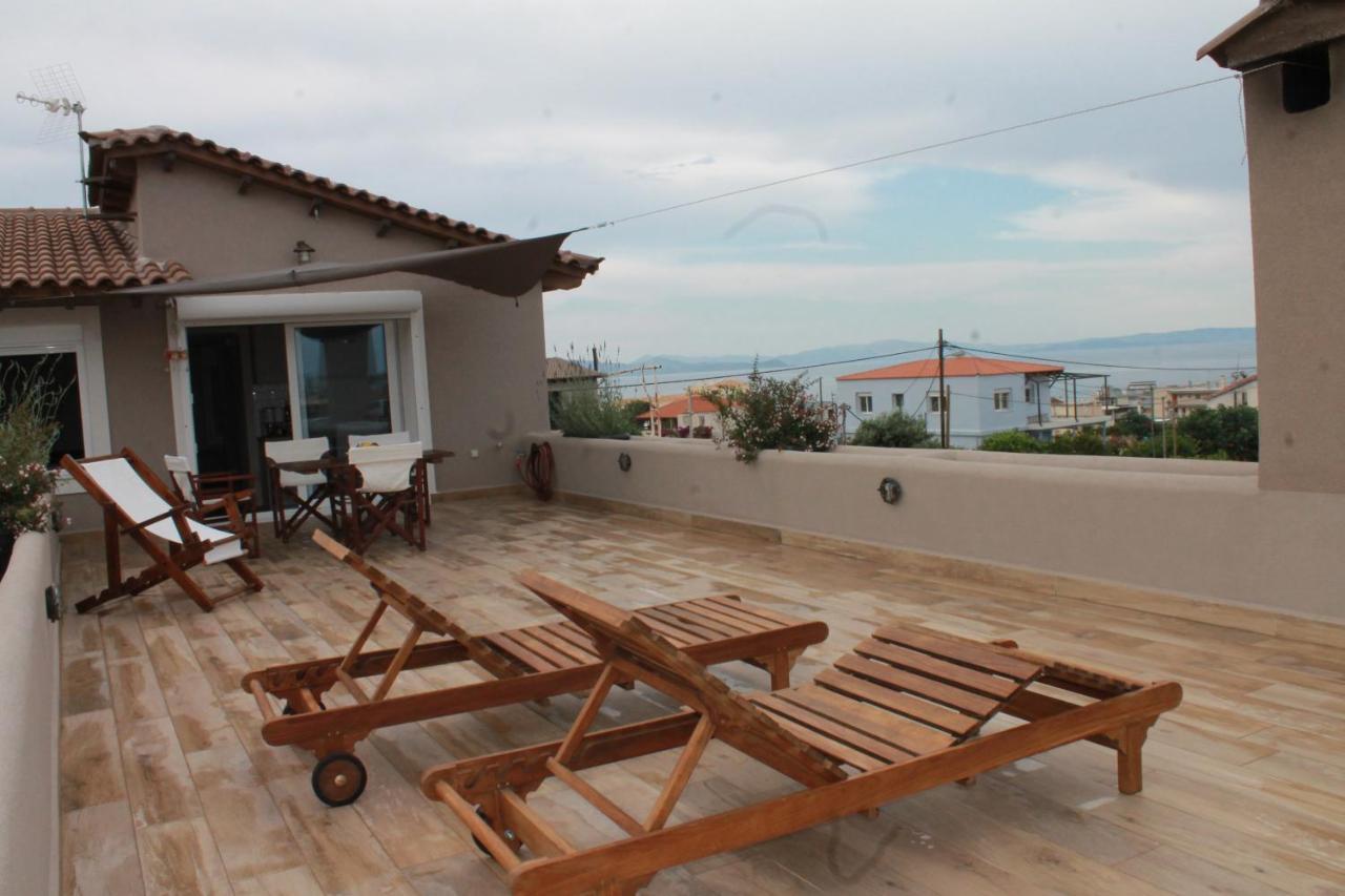 Sea View Apartment 15 Min From Athens Airport Néa Mákri Esterno foto