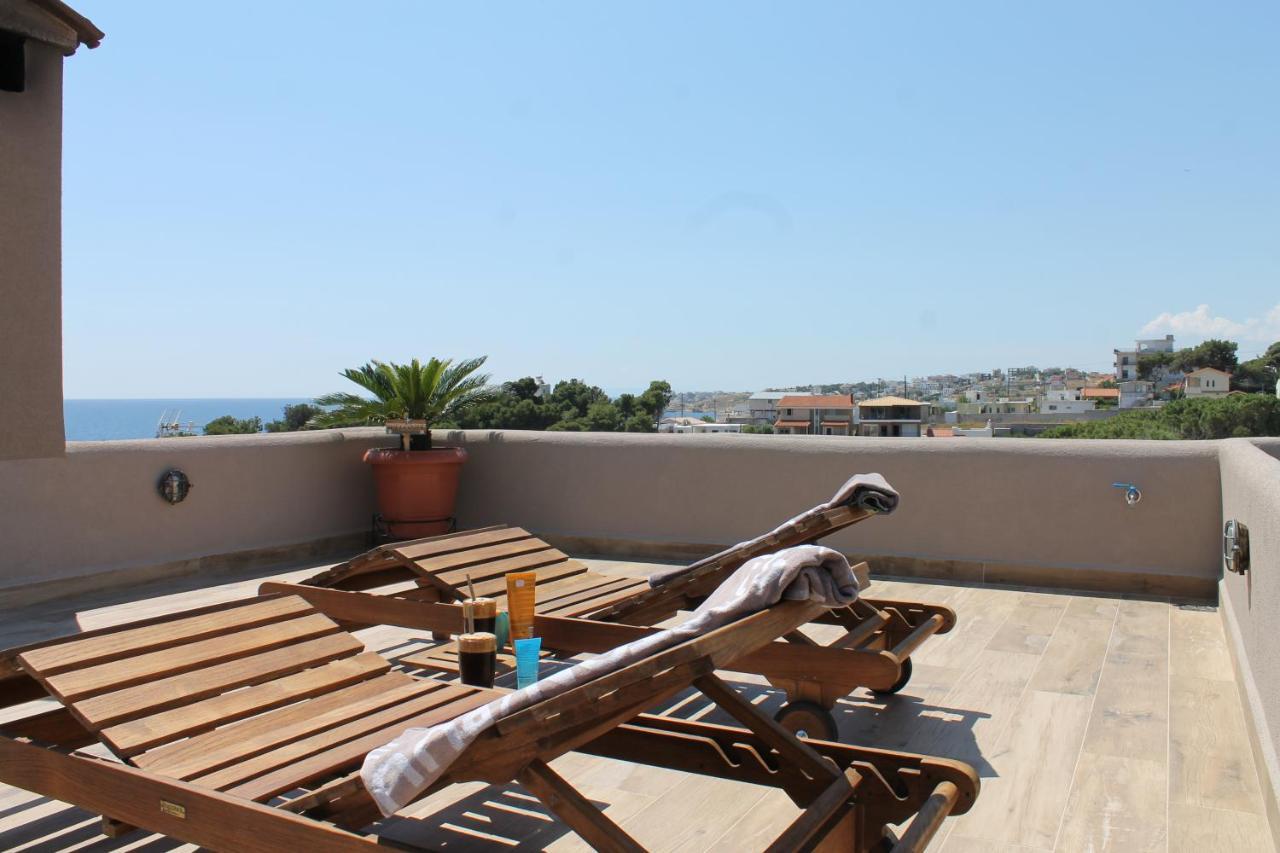 Sea View Apartment 15 Min From Athens Airport Néa Mákri Esterno foto