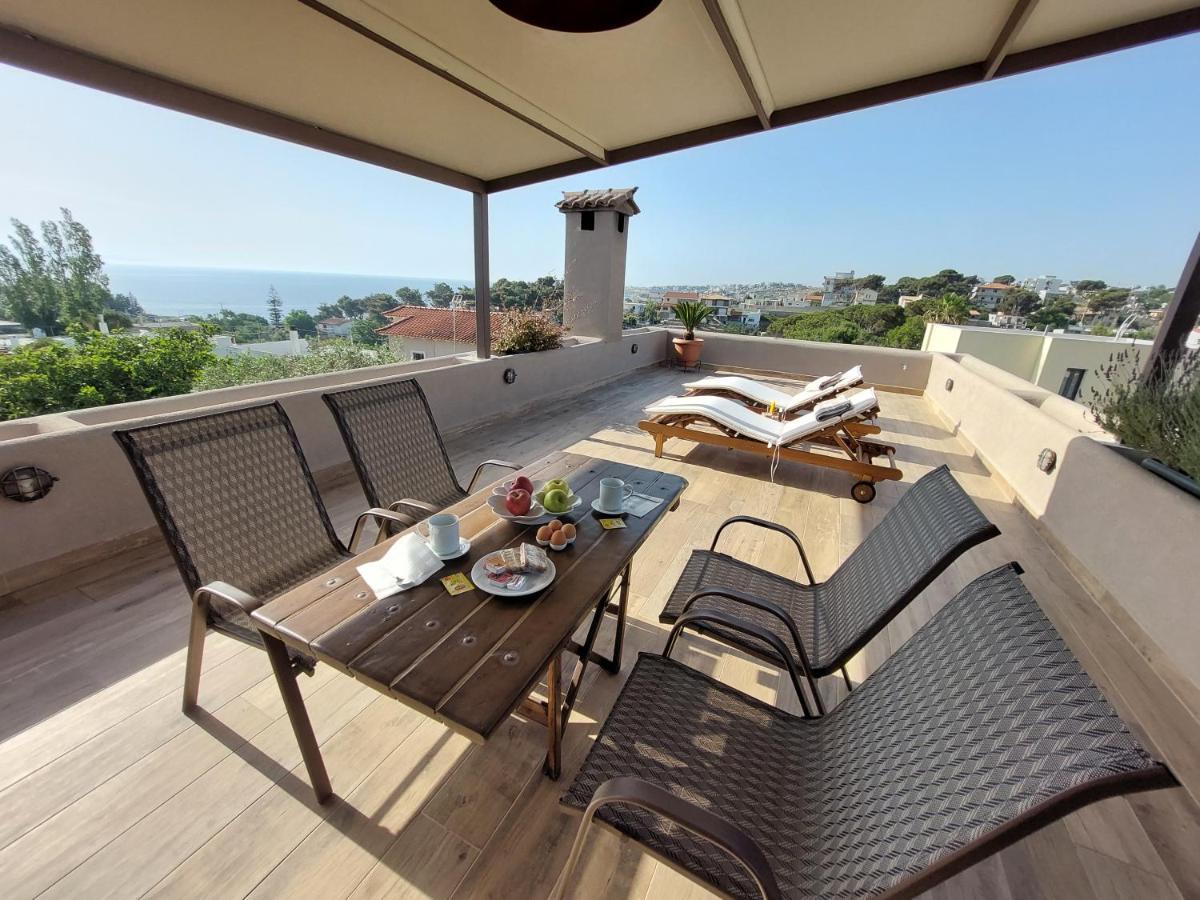 Sea View Apartment 15 Min From Athens Airport Néa Mákri Esterno foto