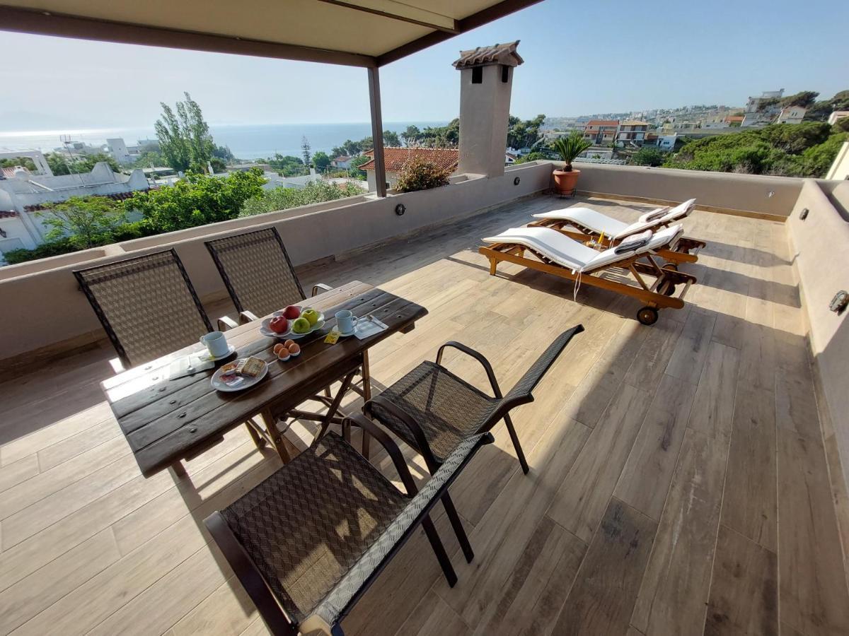 Sea View Apartment 15 Min From Athens Airport Néa Mákri Esterno foto